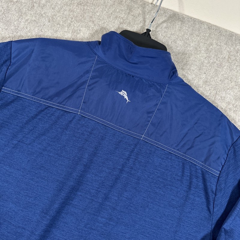 Tommy Bahama Atlanta Braves Island Zone 1/4 Zip Pullover Men’s Large Blue gallery