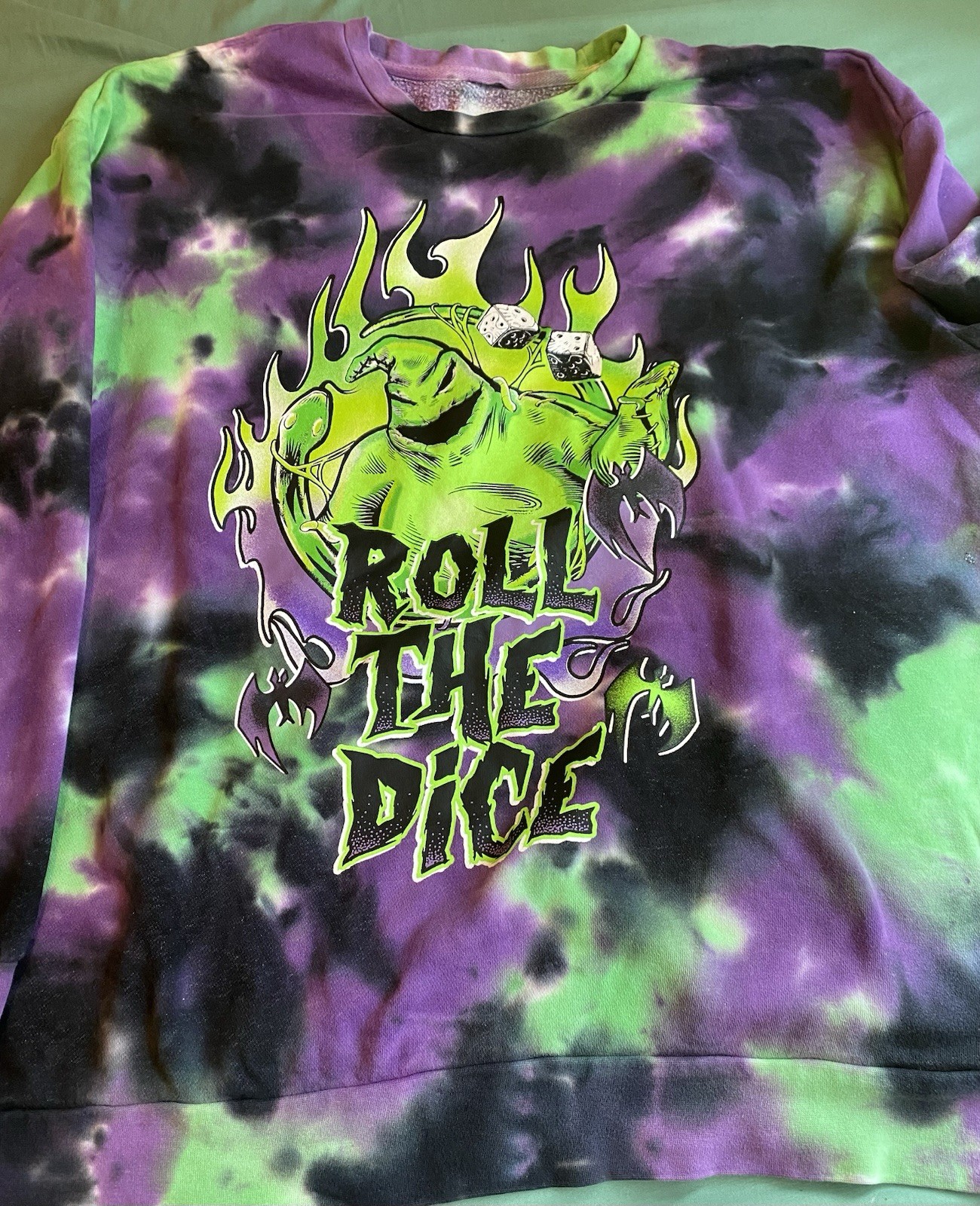 Nightmare Before Christmas Oogie Boogie Crewneck Sweatshirt Medium Disney gallery