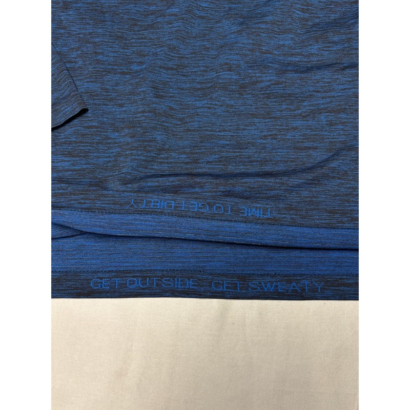 Lululemon Metal Vent Tech Long Sleeve Shirt Blue Black Space Dye Mens L gallery