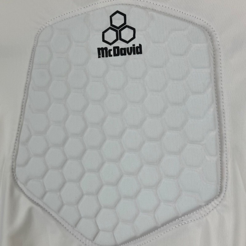 McDavid Youth Med White HexPad Compression Sleeveless Mock Neck Shirt Protection gallery