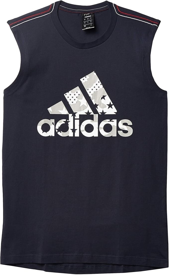 adidas America Sleeveless Tank Mens Fashion Workout Top Shirt Medium NWT gallery