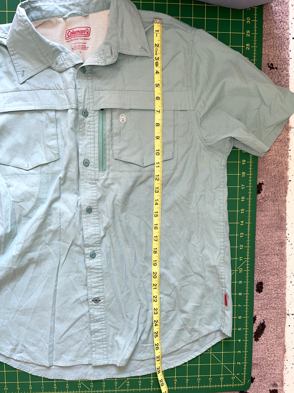 Coleman Mesh Lined Hiking Shirt Aqua Large gallery