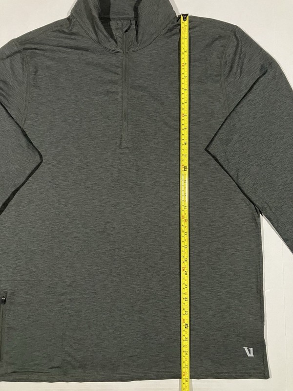Vuori Ease Performance 2.0 Half Zip Pullover Mens Large Gray Lightweight V221 gallery