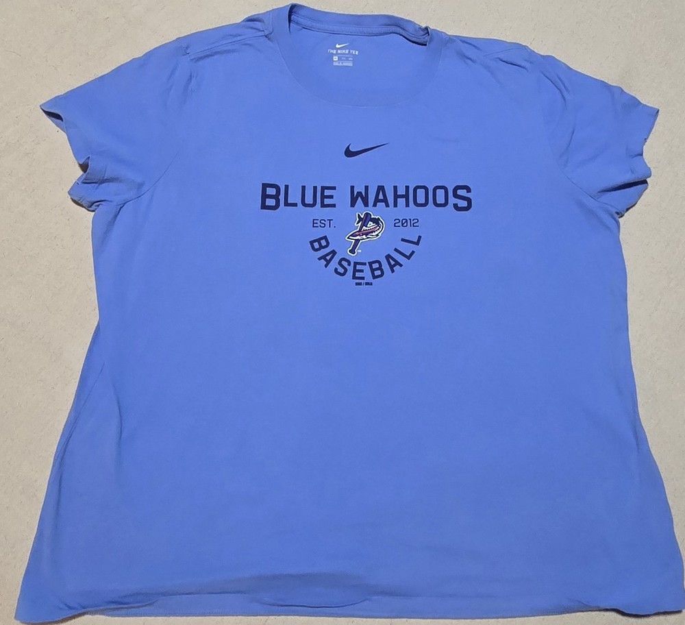 Blue Wahoos Baseball Nike Men's Shirt Size XXL Short Sleeve