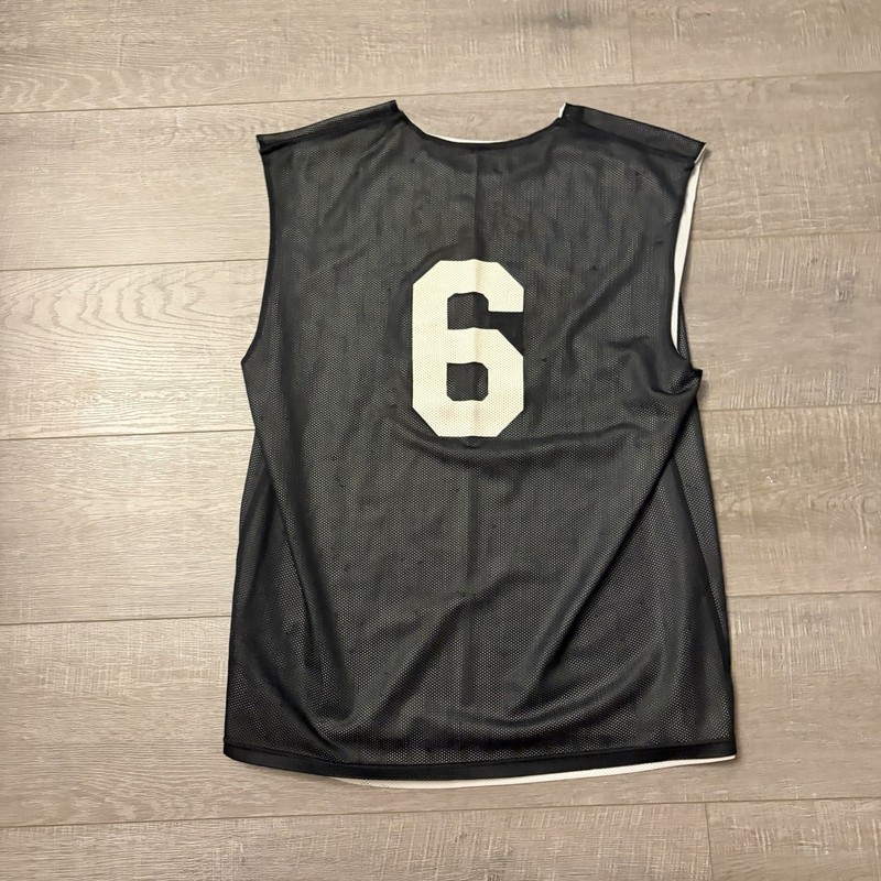 Reversible PBA Basketball Mesh Jersey Tank Top, Black/White XL #7996A 11 gallery