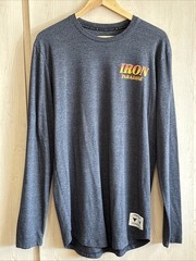 Under Armour Project Rock Iron Paradise Shirt Mens Medium Dark Gray Loose Fit