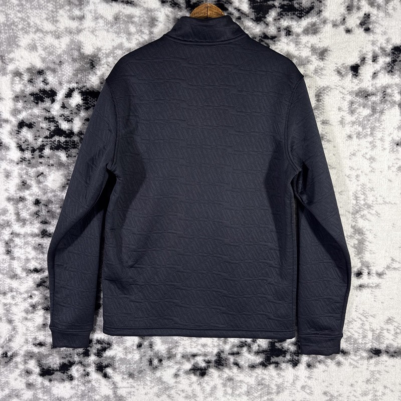 Adidas Adi Pattern Pullover Mens Size Small Black Performance Gym Training Casua gallery