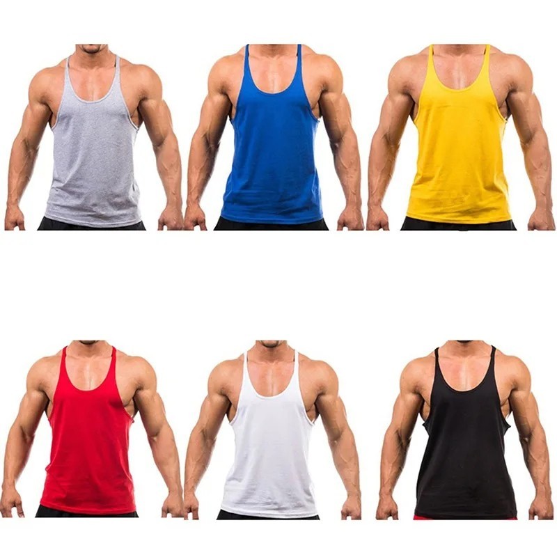 Bodybuilding Men Gym Muscle Workout Fitness Tank Top Y Back Stringer Shirt gallery