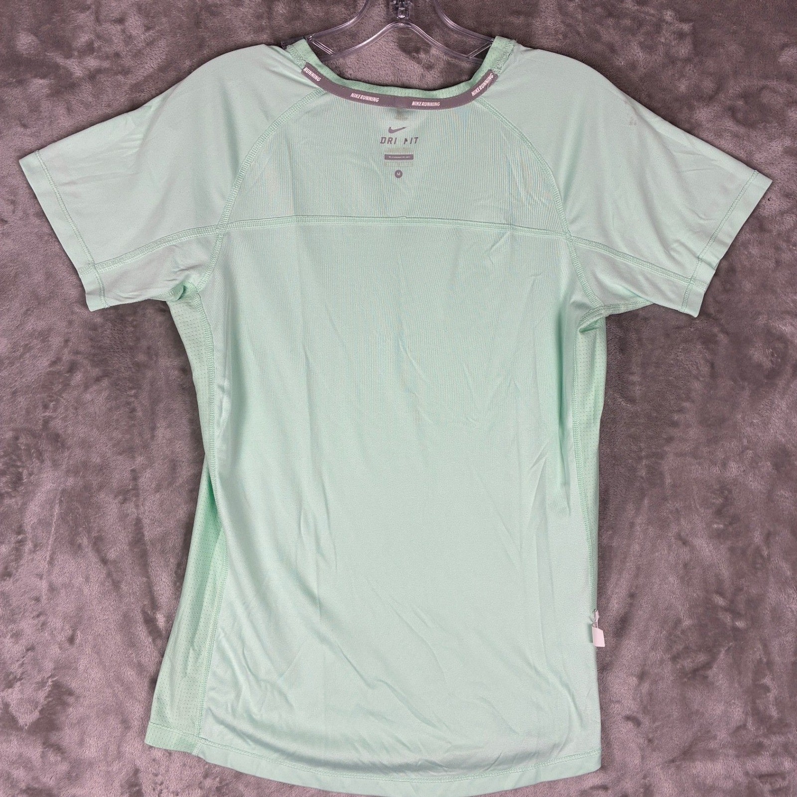 Nike Running Dri-FIT Shirt Men Sz M Mint Green Short Sleeve Training 588314-390 gallery