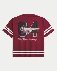 Hollister Ford Mustang Graphic Mesh Jersey Baggy Fit – Adult Large NWT