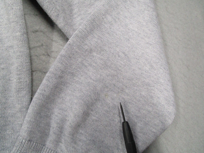 Lacoste Sweater Mens 7 Gray 1/4 Zip Knit Long Sleeve Pullover Crocodile READ* gallery