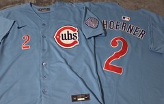 Fast Free Shipping! Small Nico Hoerner Chicago Cubs Stitched Jersey 2