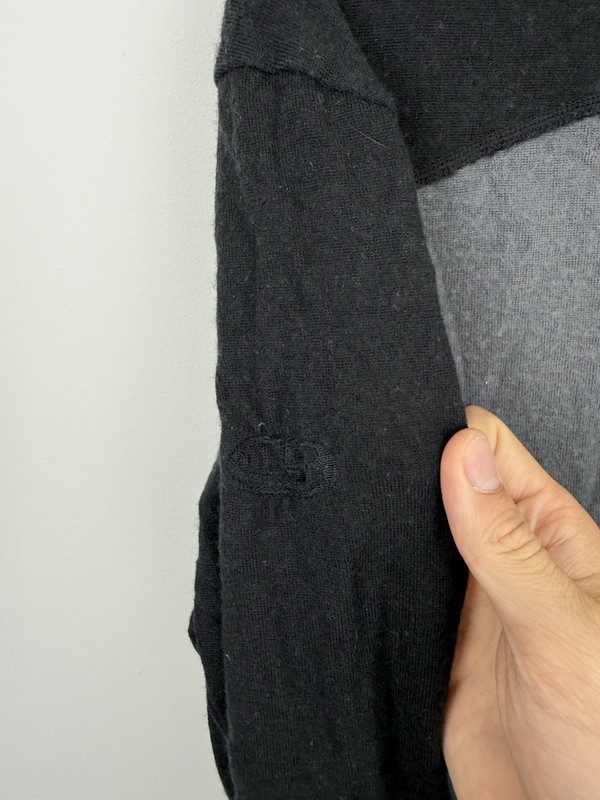 Icebreaker Bodyfit 260 Shirt Mens M Grey Black Merino Wool Base Layer Hiking gallery