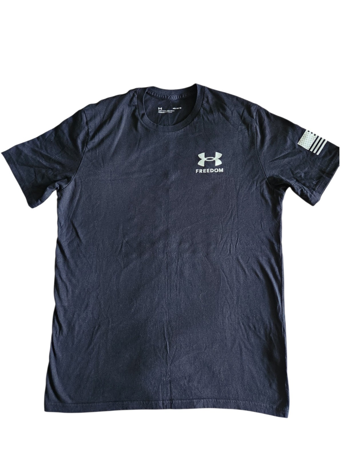 Under Armour Freedom T-Shirt Loose Fit- Black- Mens Medium gallery