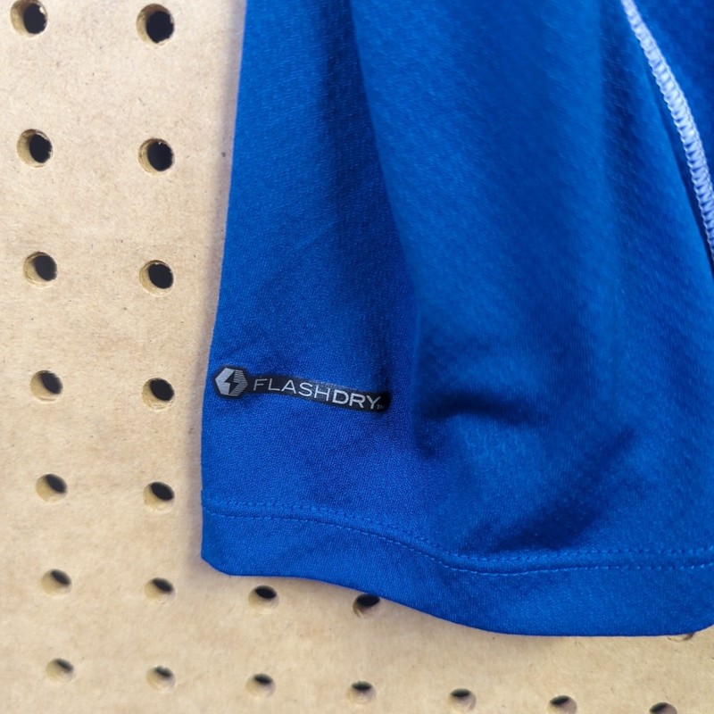 North Face Flight Series FlashDry Running Shirt Mens Medium Blue White Mesh gallery
