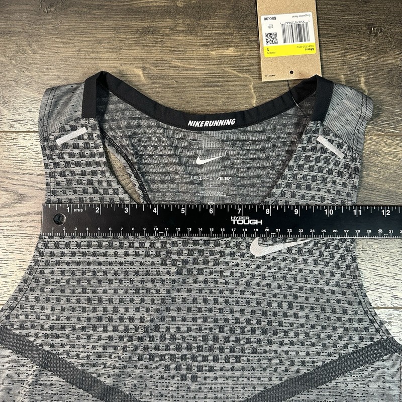 Nike DRI-FIT ADV Tech-Knit Ultra Running Tank Top Men's Sz S Grey DM4751-010 gallery