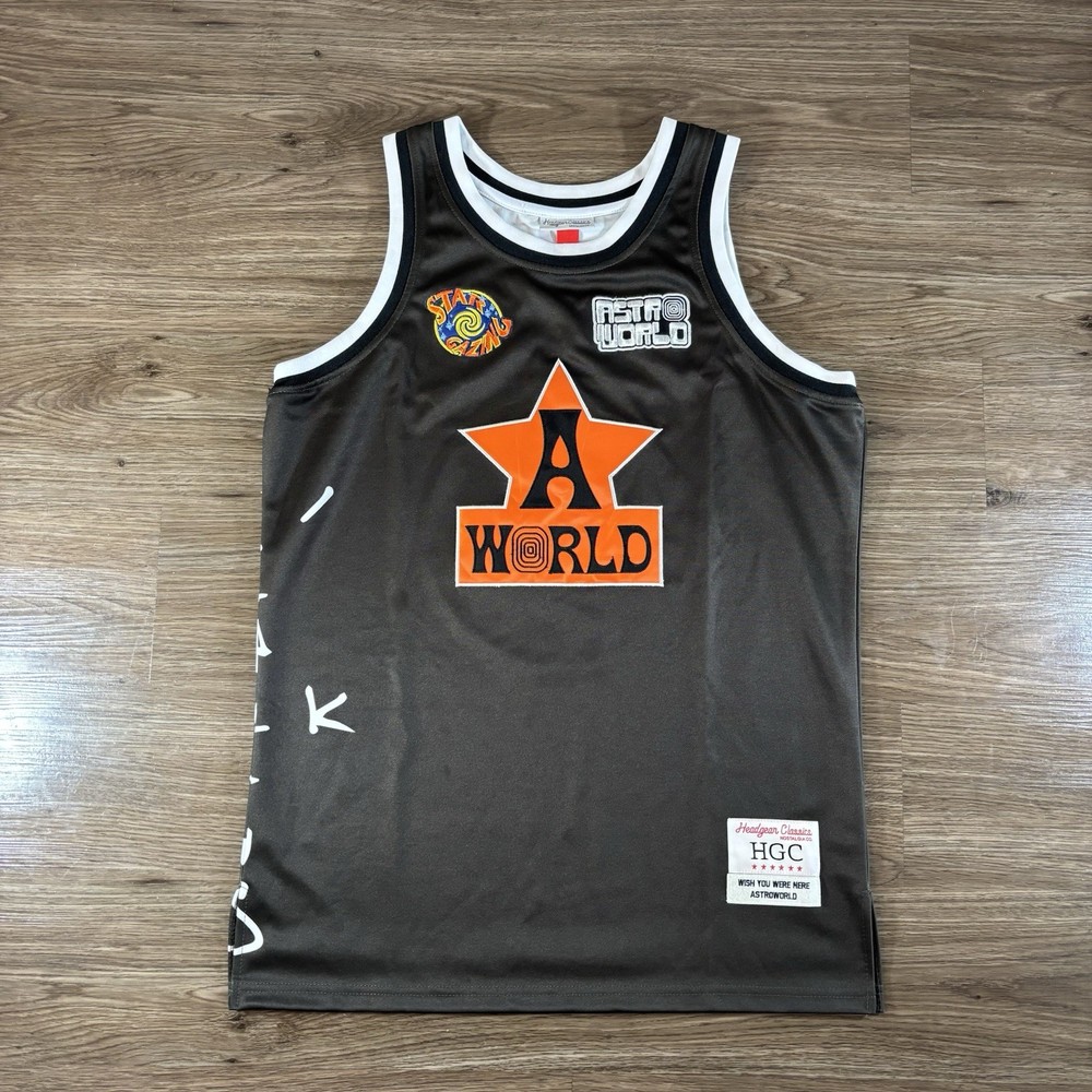 Travis Scott Headgear Classics Astroworld Cactus Jack Basketball Jersey Medium