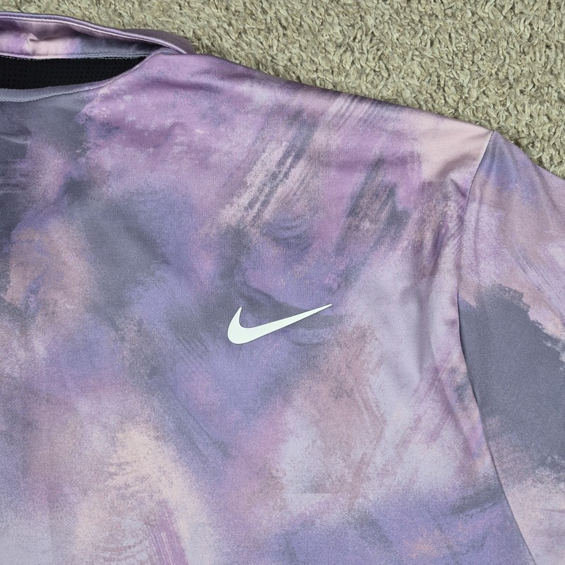 Nike Dri-Fit Tour Ombre Golf Polo Shirt Purple FD5935-509 Daybreak Men's Size XL gallery