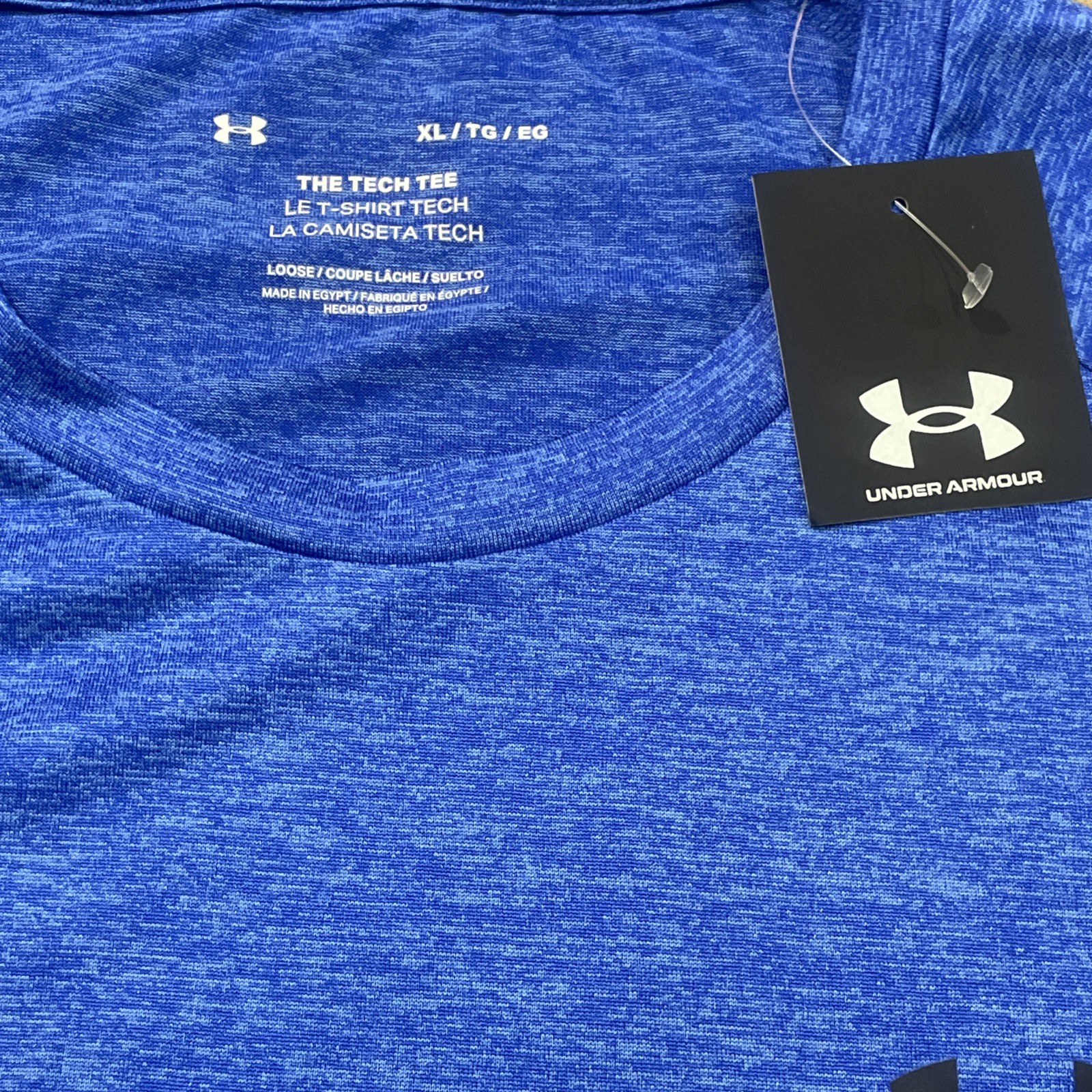 Underarmour The Tech Tee Blue Loose Fit Men’s Shirt Size XL New With Tags gallery