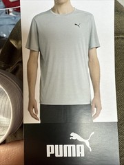 PUMA Men’s Performance Cat Training T-Shirt Size L Color Gray