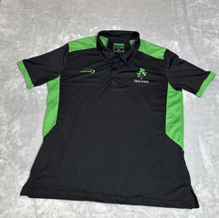 Ireland Rugby Lansdowne Polo Shirt Mens XXL Black Jersey Active Training Workout