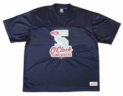 Big Dogs It’s 5 O’clock Somewhere Men’s Vintage 90’s Navy Blue Football Jersey L