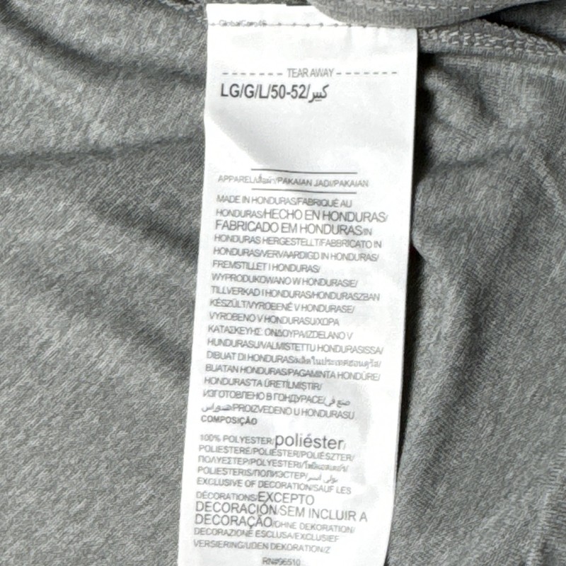 Under Armour HeatGear Men's L Gray Loose V-Neck Short Sleeve Logo Graphic Tee gallery
