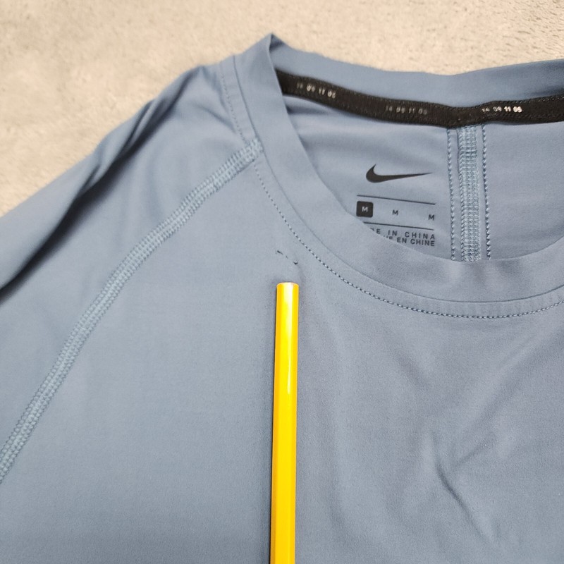 Nike Pro Tech Pack Shirt Men Medium Blue Long Sleeve Training Running BQ0588 418 gallery