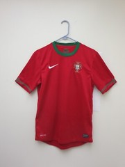 Nike Portugal F.P.F Jersey Size S Mens Football Soccer Red Short Sleeve Stitches