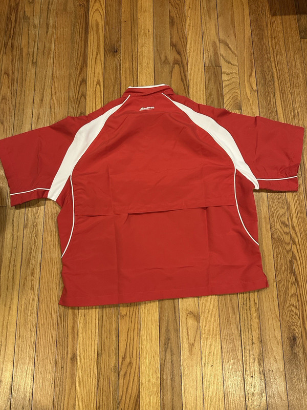 Akadema Pullover Red Dugout Practice Jacket M Baseball gallery