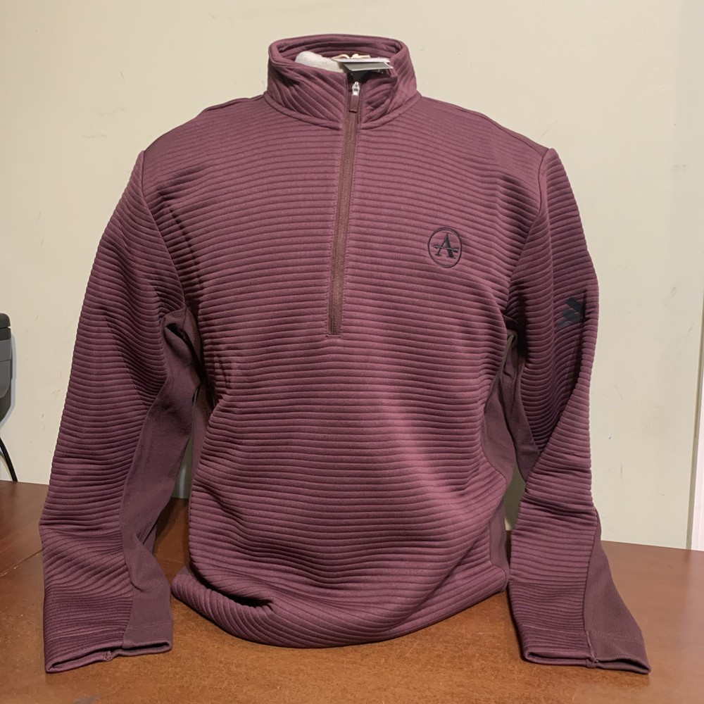 Adidas 365 Ultimate 1/4 Zip Pullover Mens Medium Or Large Aurora Ruby New JJ1747