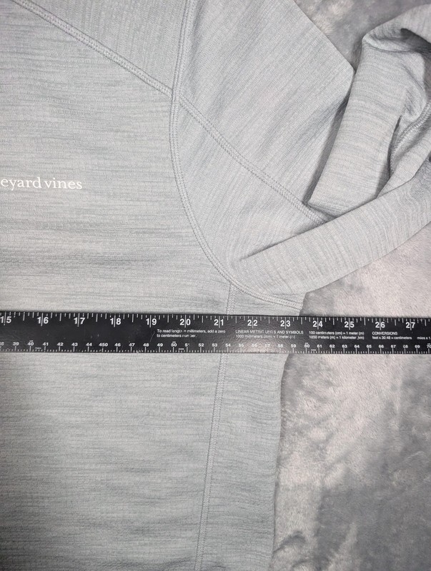 Vineyard Vines Performance Pullover Mens Large Gray 1/4 Zip Long Sleeve Top gallery