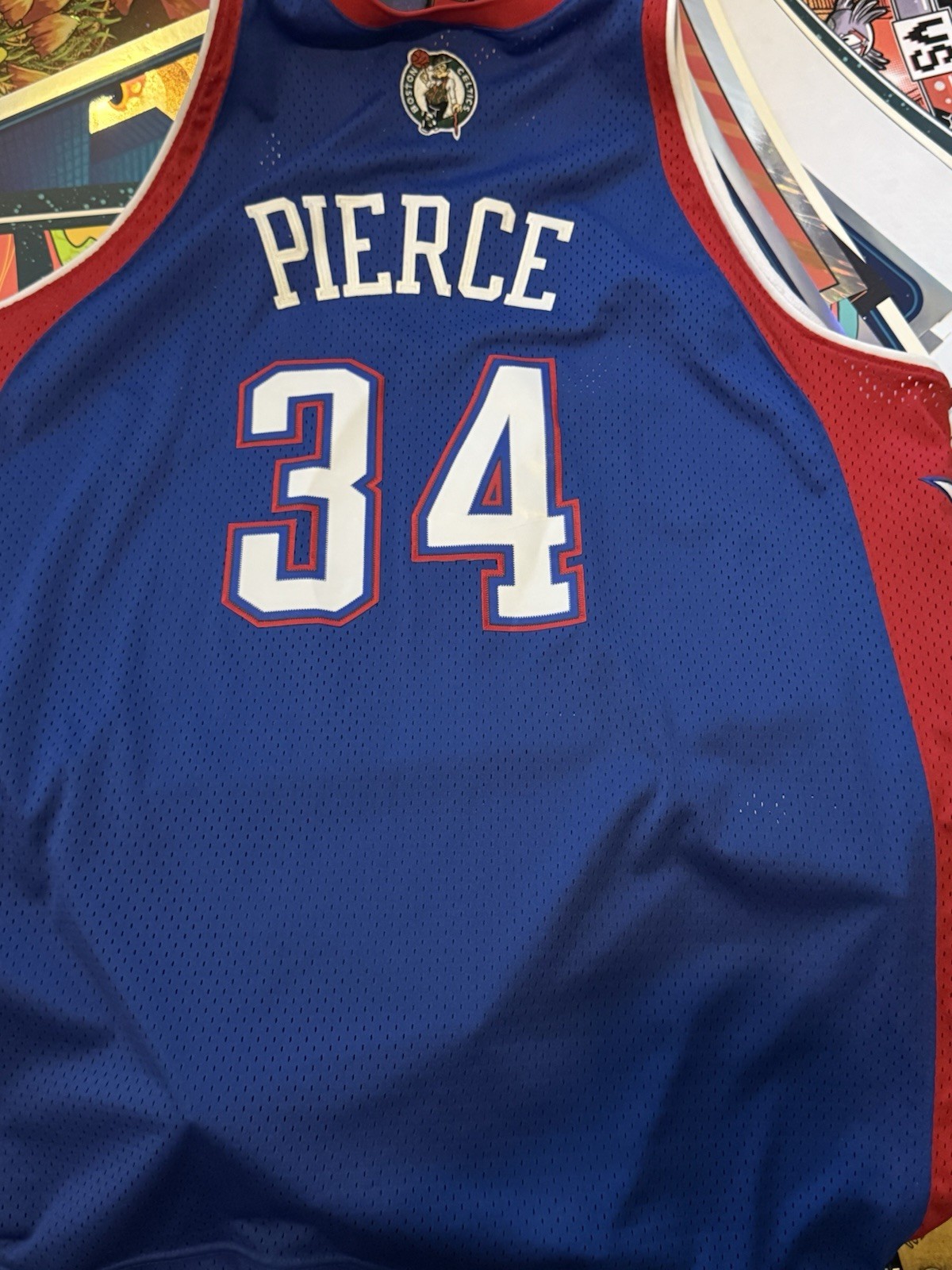 PAUL PIERCE RARE 2004 ALL STAR GAME Jersey EAST 34 Boston Celtics 4XL Blue NBA gallery