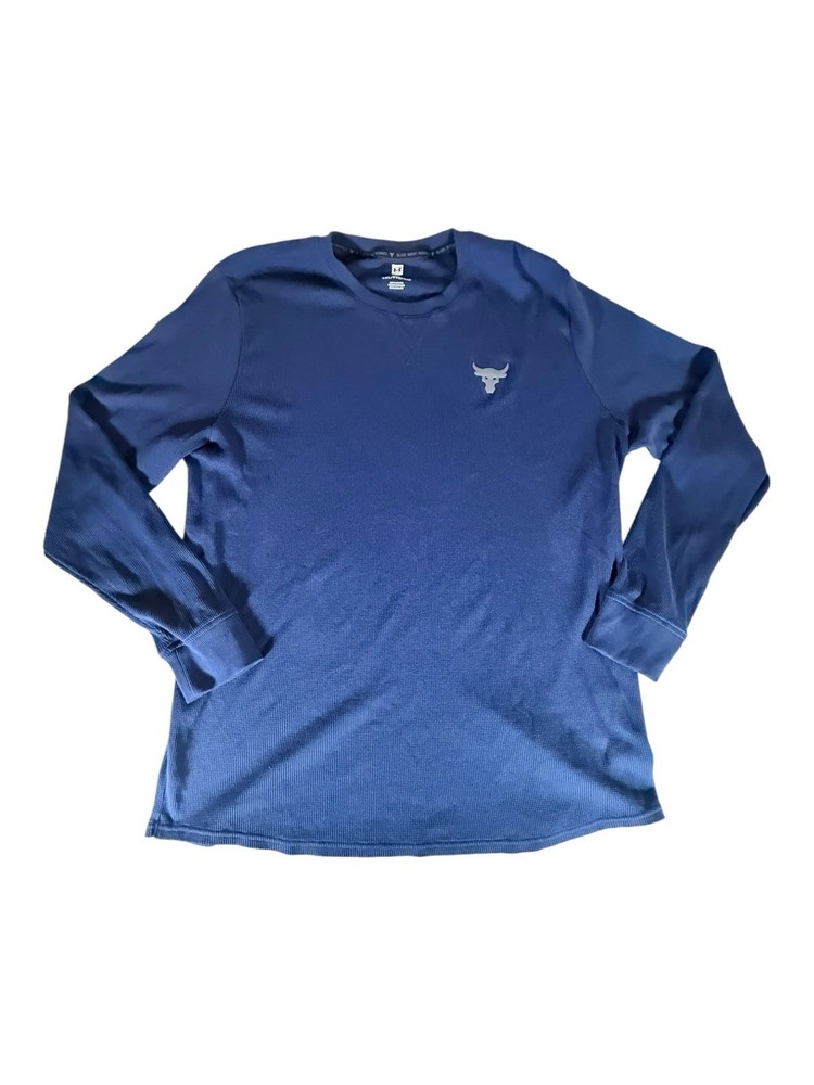 Under Armour Project Rock Shirt Adult XXL Waffle Knit Pullover Mens