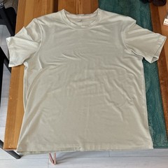Lululemon Men’s Gray Crew Neck Stretch Logo T-Shirt Short Sleeve Size L