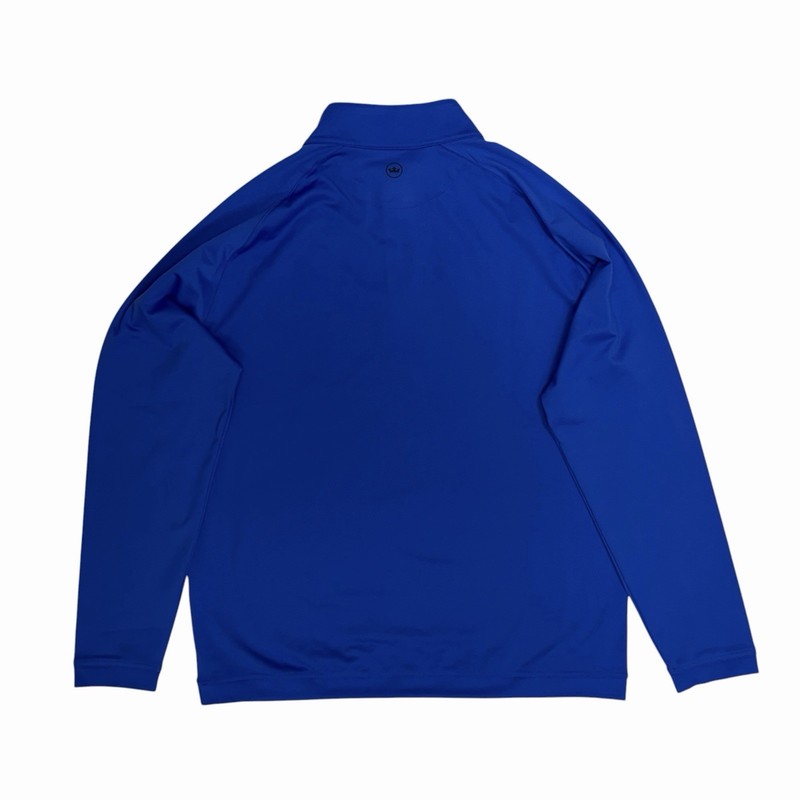 Peter Millar 1/4 Zip Pullover Mens Large Blue Forge Performance Golf Stretch UPF gallery