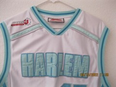 Men’s Basketball Jersey Size Large Harlem University Lenox Ave #45 Embroidered