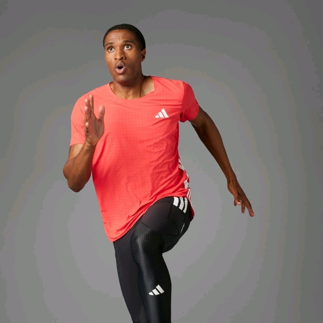 Adidas Adizero Climacool Pro Running Breathable T-Shirt Lucid Red Sz XXL IX8987 gallery