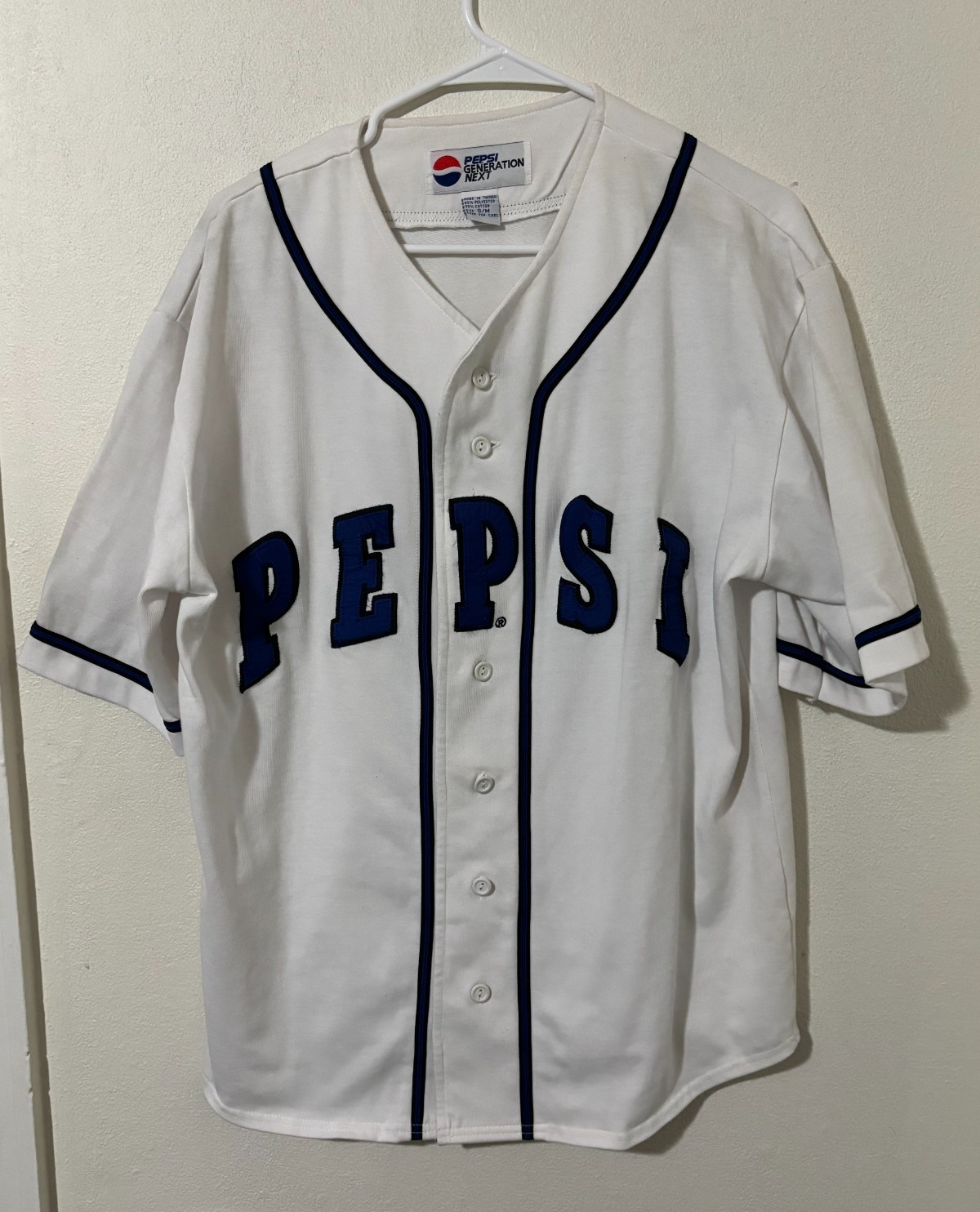 Vintage 1990s Mens Size S/M Pepsi Generation Next Baseball Jersey gallery