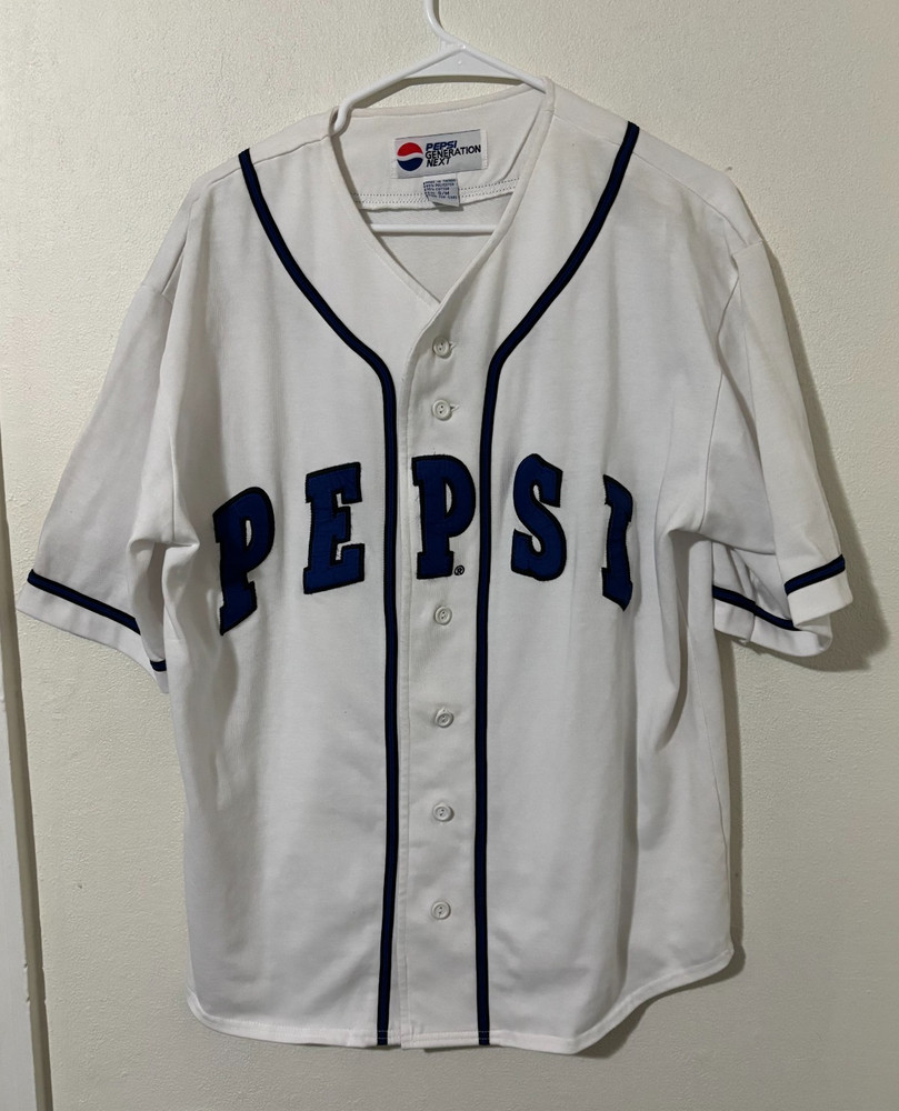Vintage 1990s Mens Size S/M Pepsi Generation Next Baseball Jersey