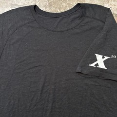 Lululemon Shirt Mens 2XL Black Metal Vent Tech Short Sleeve X10 Running Gym
