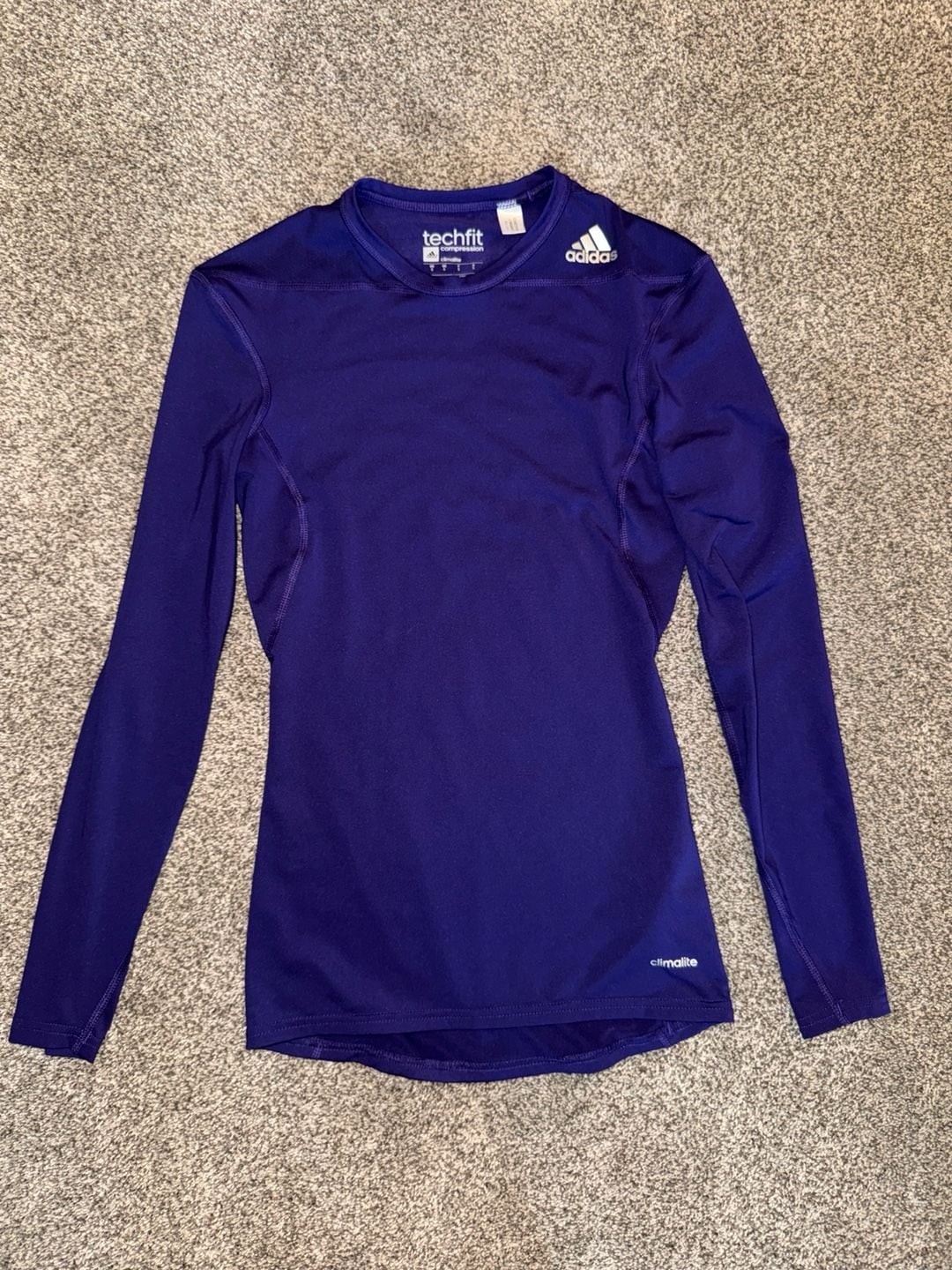 Adidas Techfit Compression Long Sleeve Climalite Athletic Top gallery