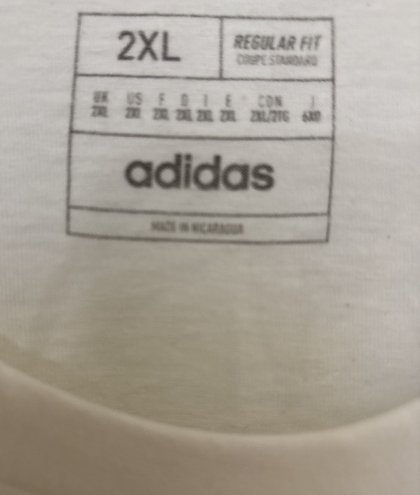 Adidas Mens 3 Stripes Circle Logo White Active Gym Athleisure Tee Size 2XL NWT gallery