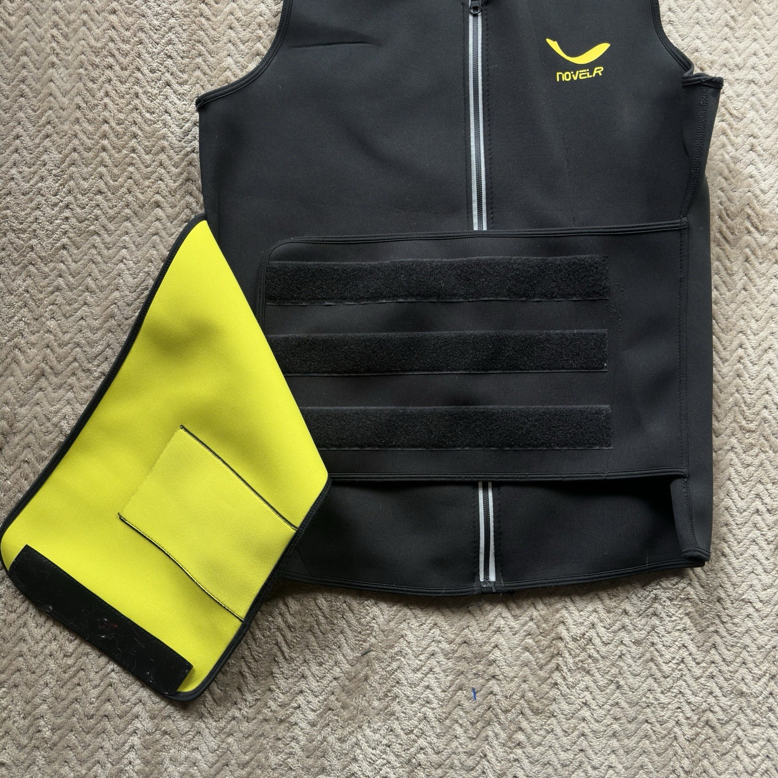 Men's Sweat Vest Body Shaper Zipper Slimming Sauna Tank Top Neoprene Compression gallery