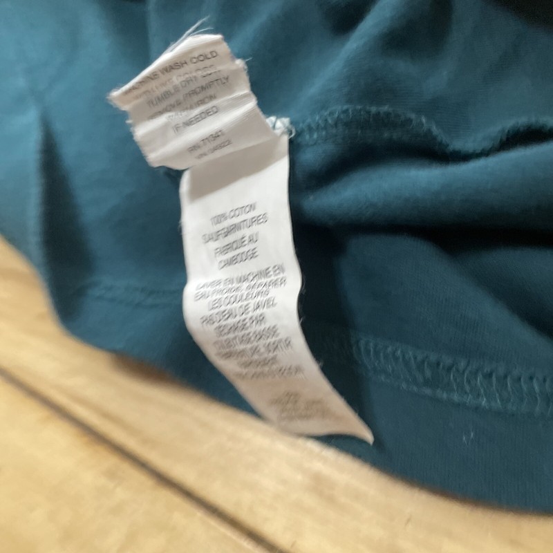 LL Bean Turtleneck Shirt Men L Reg Blue Green Hiking Outdoor Cotton L-Reg 187369 gallery