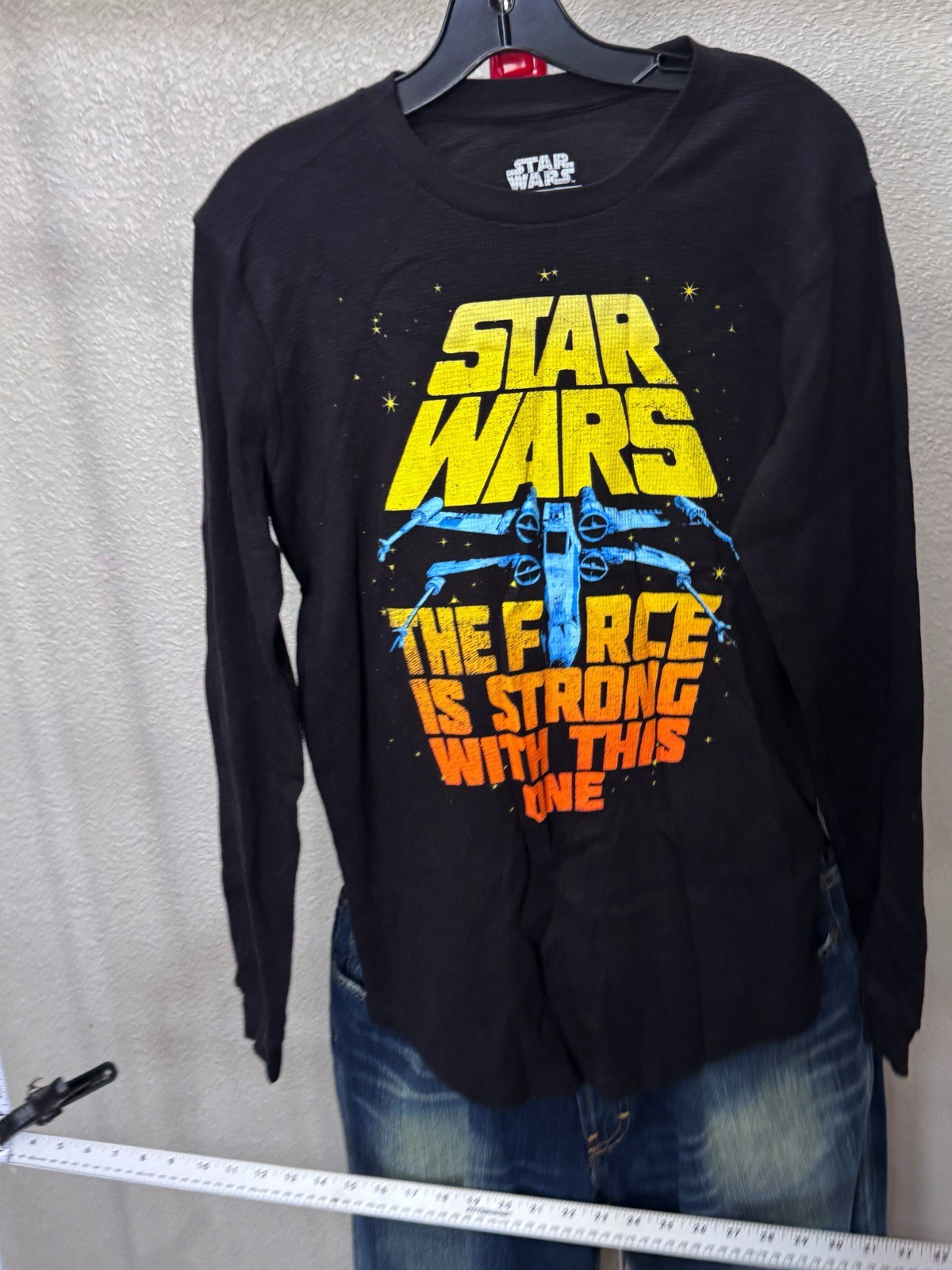 Star Wars The Force Is Striong With This One LONG SLEEVE SHIRT SmalL S gallery