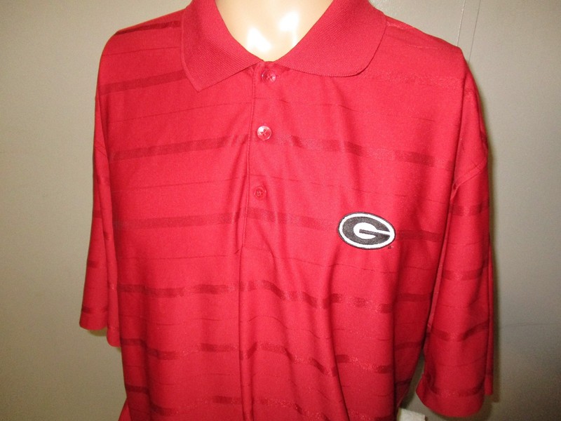 Antigua UGA University of Georgia Bulldogs RED POLO Golf Shirt SZ XL Free Ship gallery