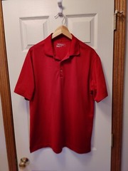 Nike Golf Dri Fit Tour Performance Sixe Large- Red