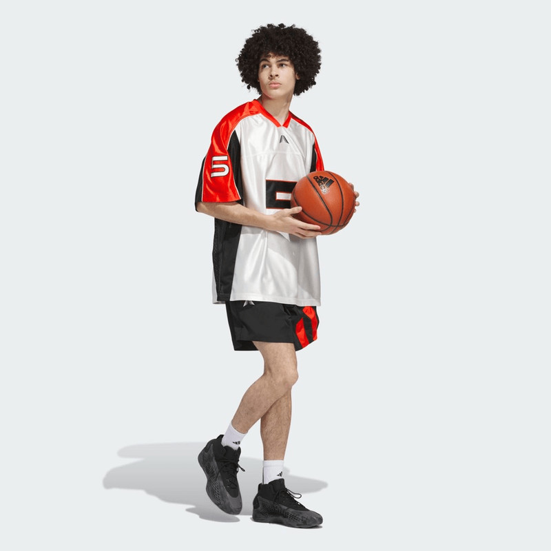 Adidas NWT Anthony Edwards Timberwolves Loose-fit V-neck Short Sleeve Basketball gallery