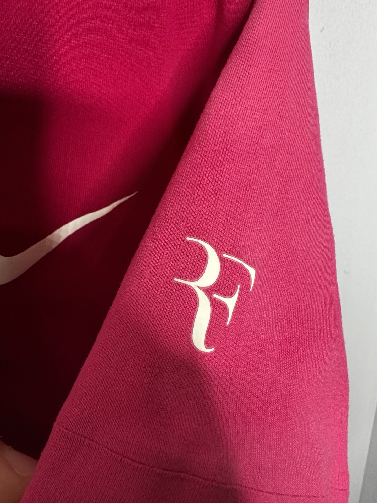 Nike Tennis Court RF Roger Federer Cincinnati 2015 Polo Shirt Pink Men’s Size M gallery
